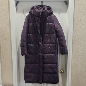 Banana Republic Purple Puffer Coat